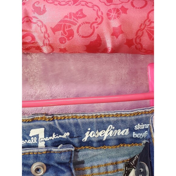 7 For All Mankind Josefina 5T Skinny Boyfriend Jeans NWT - Picture 7 of 9